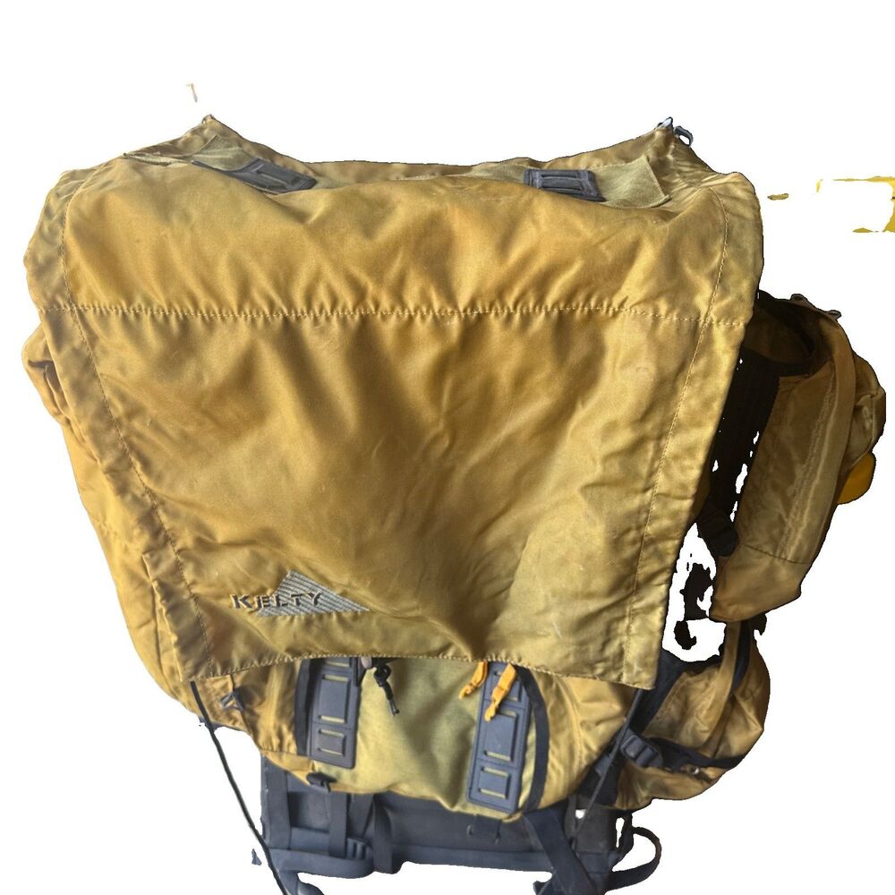 KELTY Super Tioga-S/M External Frame Backpack Tan/ Black Frame